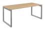 SEK-O - 18 stůl kancelářský, kovová podnož stříbrná, deska 25 mm, široký 1800 mm, bříza irská